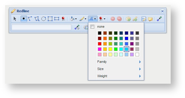 Redlines Font Settings - Colour